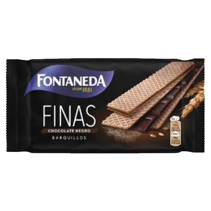 FONTANEDA FINAS BARQUILLOS CON CHOCOLATE, 92g